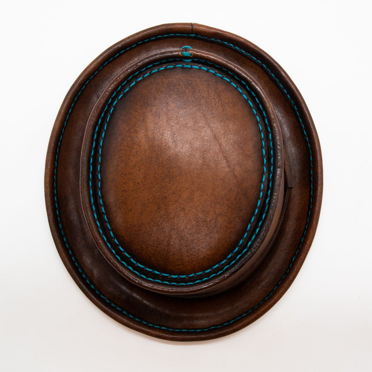 Handmade Leather Pork Pie Hat