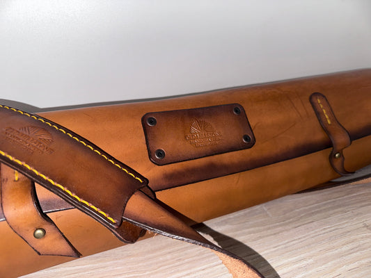 Long Leather Fly Rod Bag
