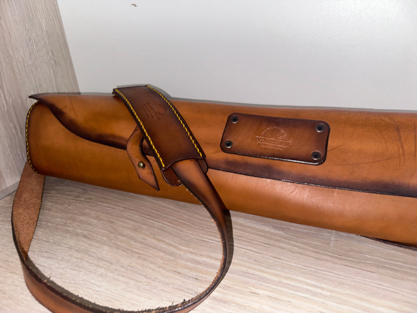 Long Leather Fly Rod Bag