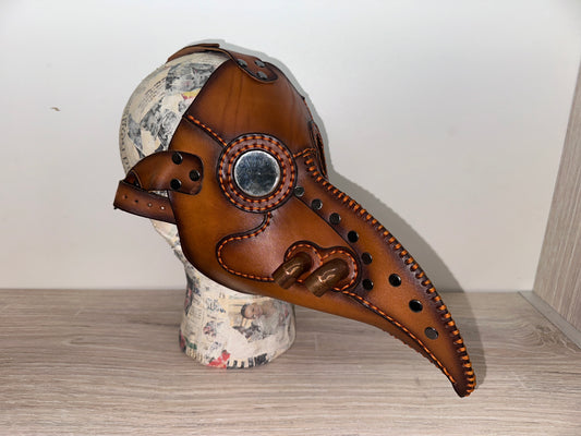 Handmade Leather Plague Mask