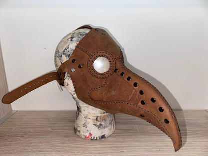 Handmade Leather Plague Mask