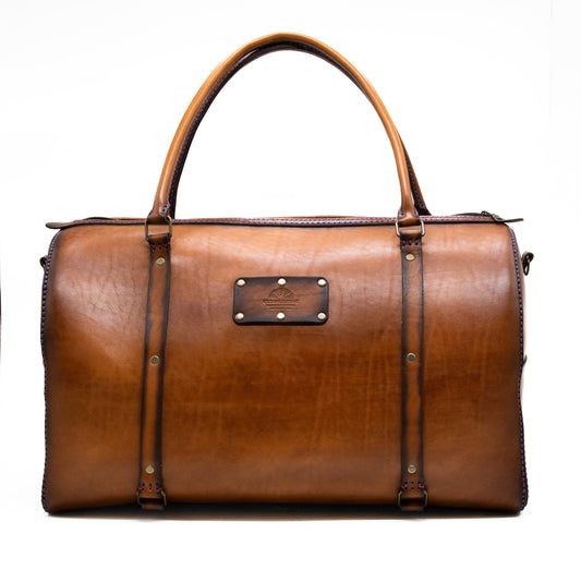 Large Leather Weekender Bag