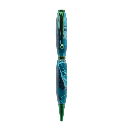 Turquoise Artisan Acrylic Pen, Handcrafted with Precision