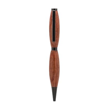 Handcrafted wooden pen, showcasing the natural beauty and warmth of fine wood grain for an elegant and timeless writing experience.
